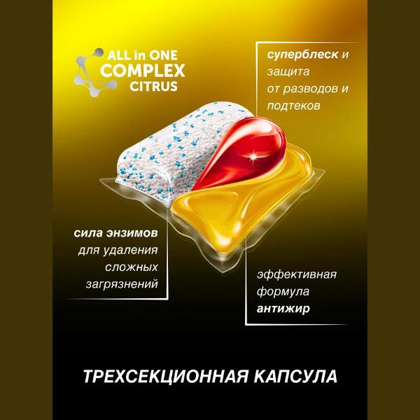 Моющее средство для посудомоечной машины Eclips Prime Цитрус, 60 шт.