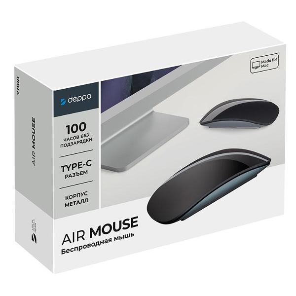 Мышь беспроводная Deppa Air Mouse черный 71108