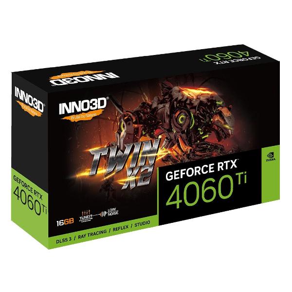 Видеокарта INNO3D RTX 4060 Ti Twin X2 (N406T2-16D6-178055N)