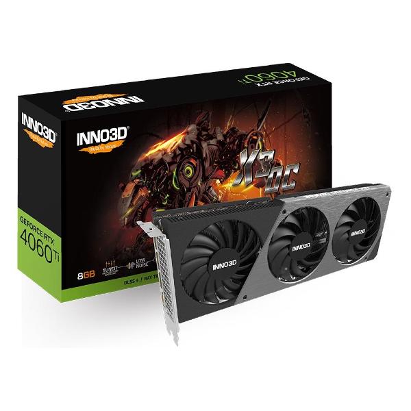 Видеокарта INNO3D RTX 4060 Ti X3 OC (N406T3-08D6X-171153L)