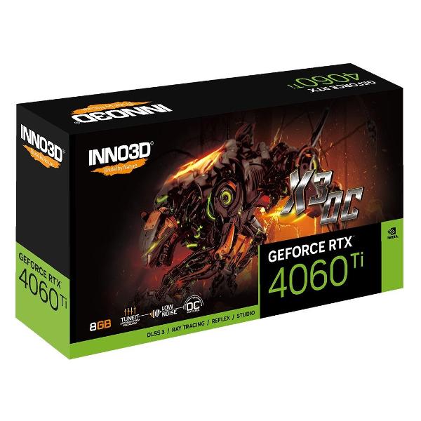 Видеокарта INNO3D RTX 4060 Ti X3 OC (N406T3-08D6X-171153L)