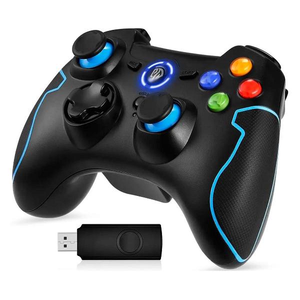 Игровой геймпад для ПК универсальный EasySMX Arion 9013 черный/синий (67-0001)