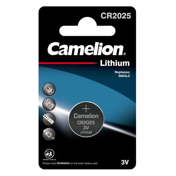 Батарейка литиевая Camelion CR2025-BP1 фото