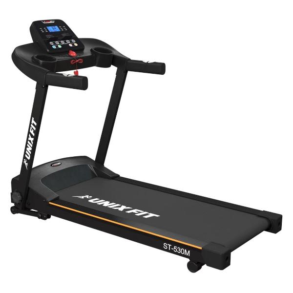 Беговая дорожка электрическая UnixFit ST-530M Bluetooth, 2.0 л.с, 110 кг, полотно 110x40 см, скорость 12 км/ч, угол наклона 15 %
