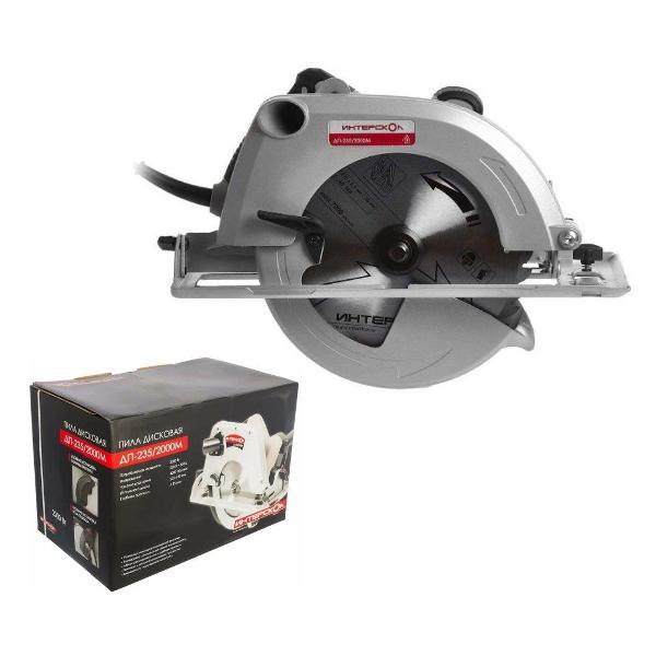 Электропила циркулярная ИНТЕРСКОЛ ДП-235 / 2000М (554.2.0.70)