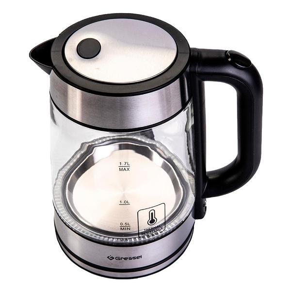 Электрочайник Gressel GRK-1107 серебристый