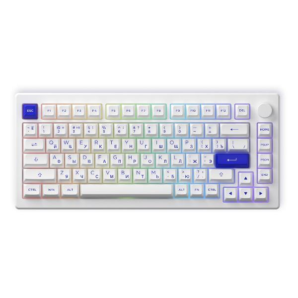 Игровая клавиатура Akko MOD007B PC голубой&белый