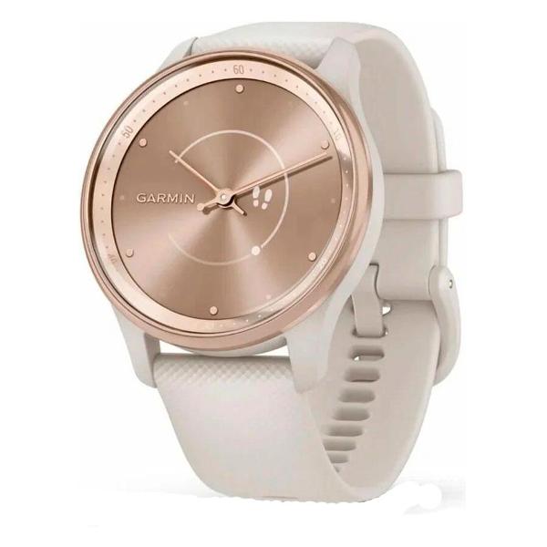 Смарт-часы Garmin Vivomove Trend White Cream Silicone фото