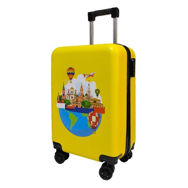 Чемодан Lats S (арт.709) Москва, желтый