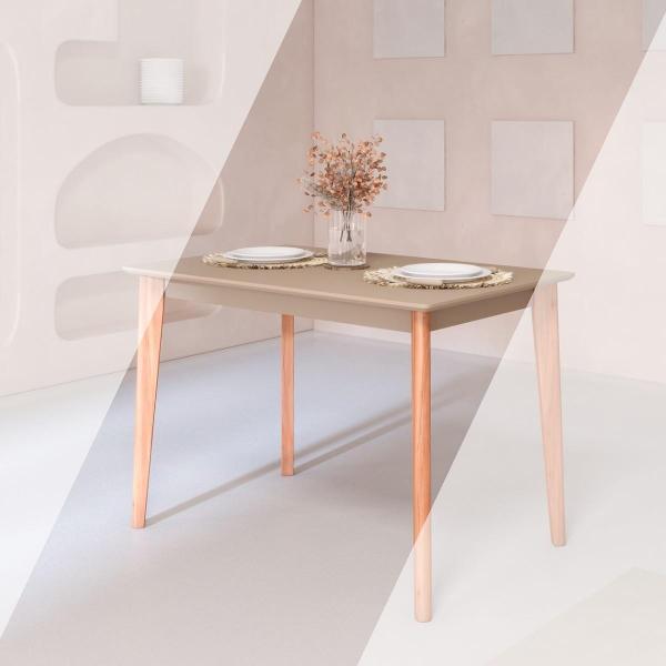 Стол обеденный Skyland LYKKE TS-110 тауп/ бук 110х70х75