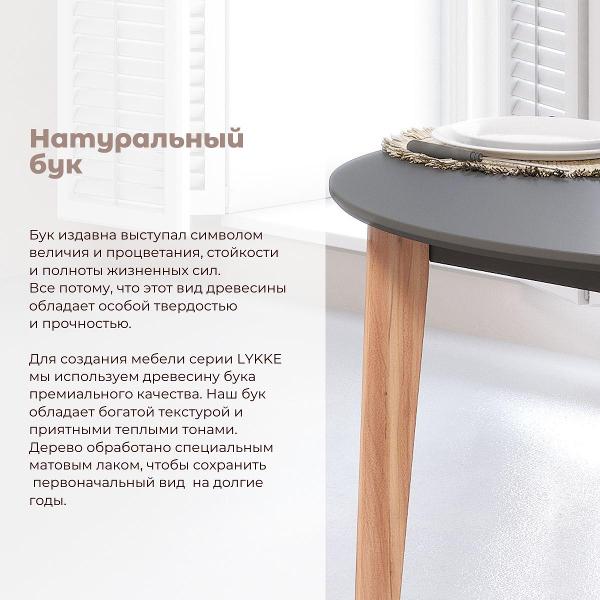 Стол обеденный Skyland LYKKE TR-90 антрацит бук