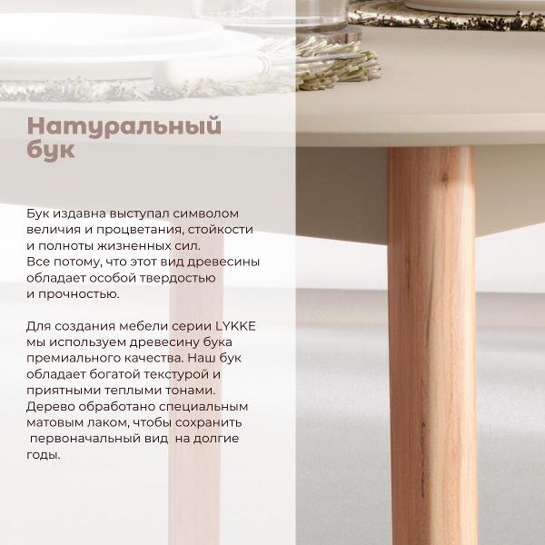 Стол обеденный Skyland LYKKE TR-100 тауп бук