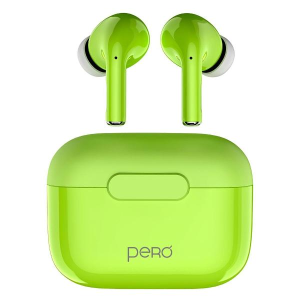 Наушники True Wireless Pero TWS06 COMFORT Green фото