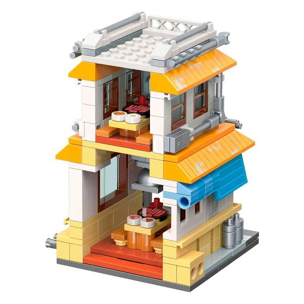 Конструктор детский 1TOY Naruto Ресторан барбекю Якинику Кью, 332 детали