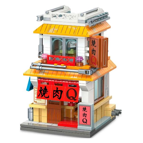 Конструктор детский 1TOY Naruto Ресторан барбекю Якинику Кью, 332 детали