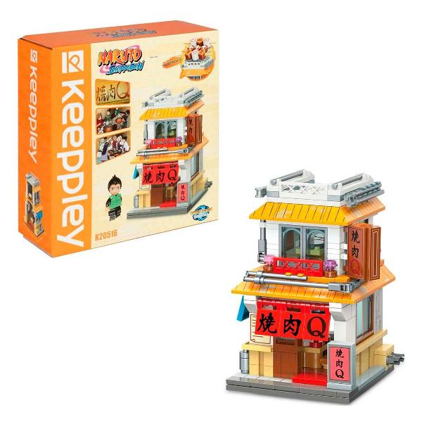 Конструктор детский 1TOY Naruto Ресторан барбекю Якинику Кью, 332 детали