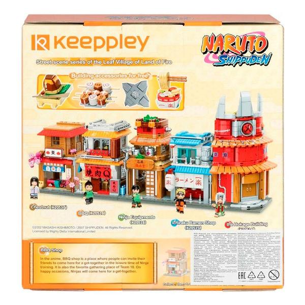 Конструктор детский 1TOY Naruto Ресторан барбекю Якинику Кью, 332 детали