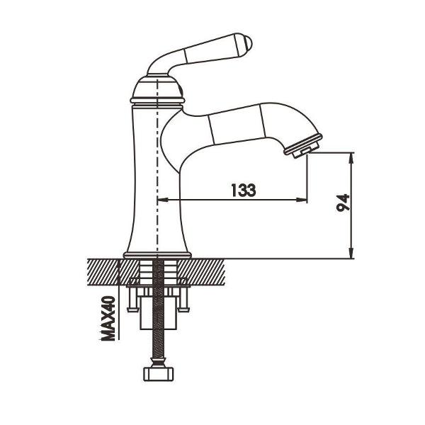 Смеситель Rose R0201H