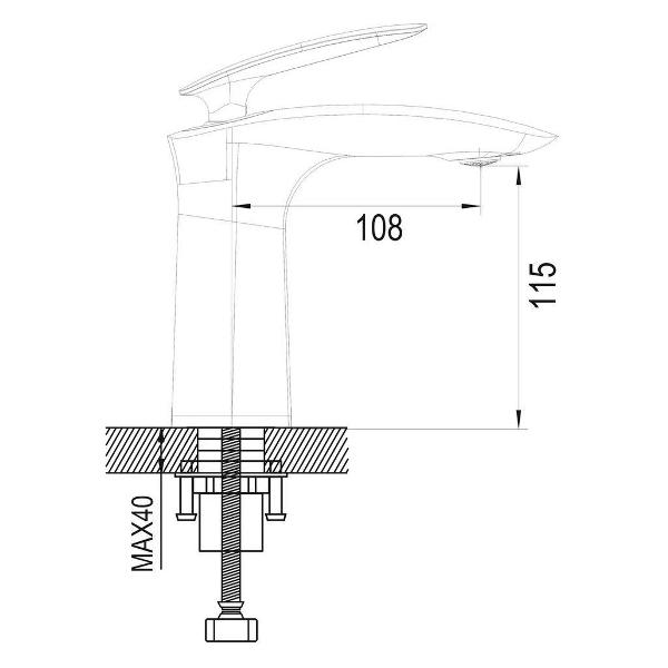 Смеситель Rose R1101H