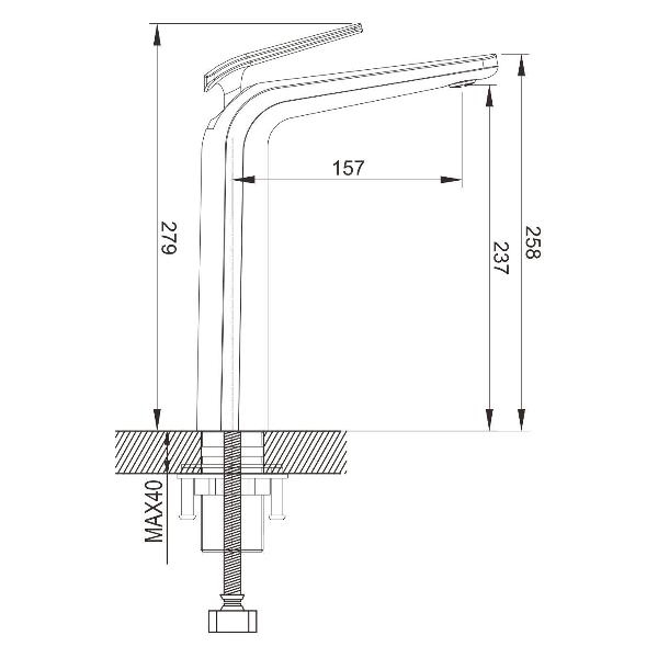 Смеситель Rose R3911H
