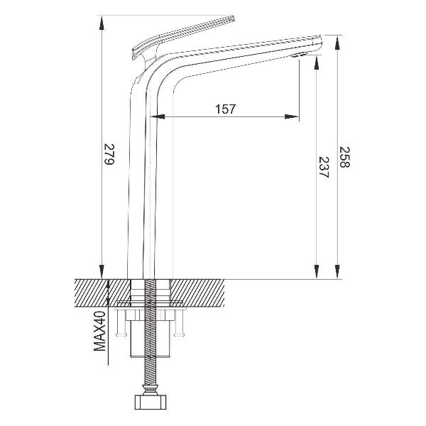 Смеситель Rose R3911C