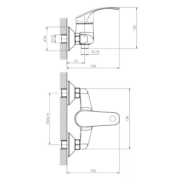 Смеситель Decoroom DR71055