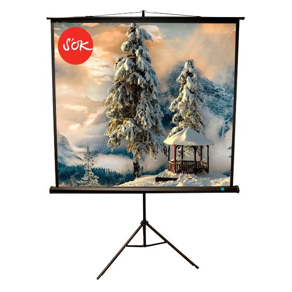 Экран для видеопроектора S'ok SCPST-200x200BLCK