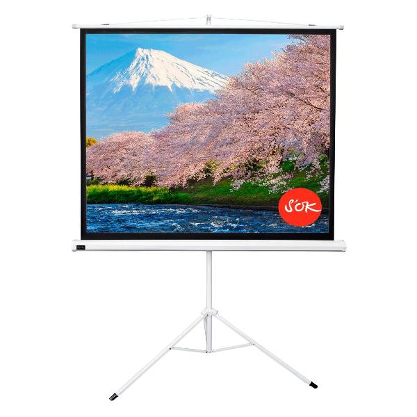 Экран для видеопроектора S'ok SCPST-180x180