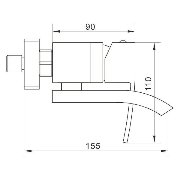 Смеситель для умывальника Rose R1552T
