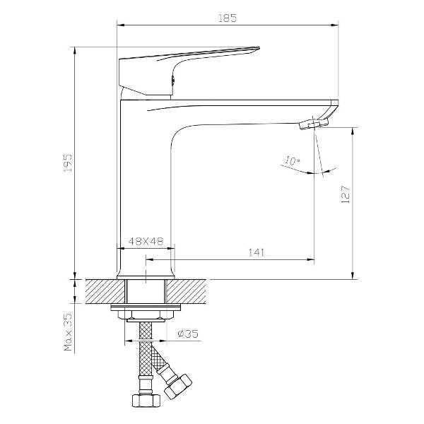 Смеситель Rossinka RS27-13