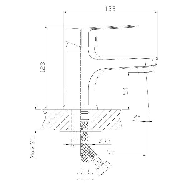 Смеситель Rossinka S35-11