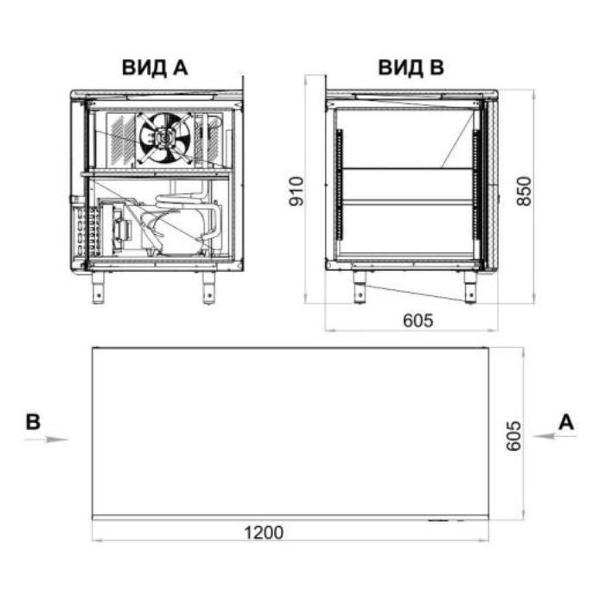 Встраиваемый холодильник однодверный Polair TM2-G