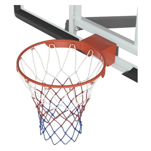 Баскетбольная стойка стационарная UNIX line щит из поликарбоната в стальной раме / B-Stand-PC с регулировкой высоты 230-305 см, щит 180х105 см (72"x42"), диаметр кольца R45