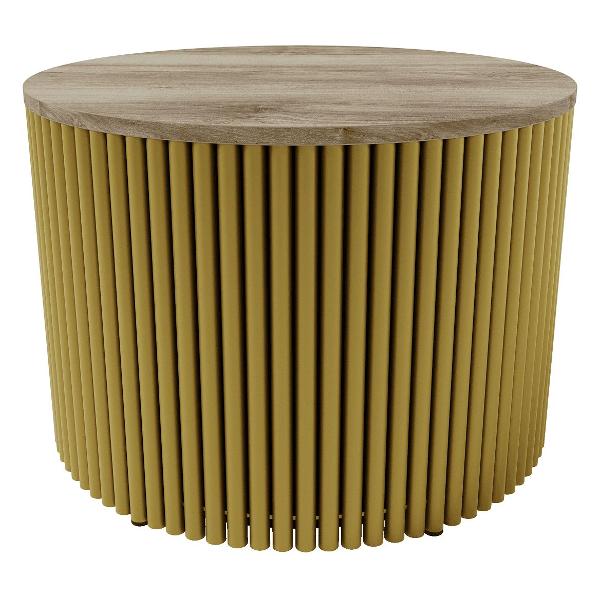 Столик журнальный GENGLASS TRUBIS Wood M GGT-03-1-1-M-60