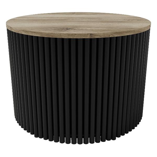 Столик журнальный GENGLASS TRUBIS Wood M GGT-03-2-1-M-60