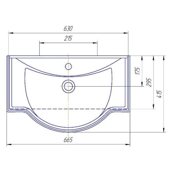 Тумба с раковиной OPADIRIS Мираж OSMR165N-K