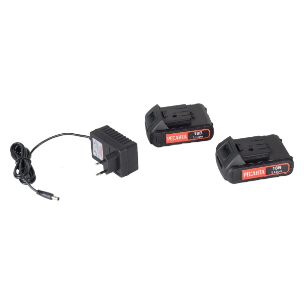 Шуруповерт аккумуляторный Ресанта ДА-50Л2-18А (75/14/9)