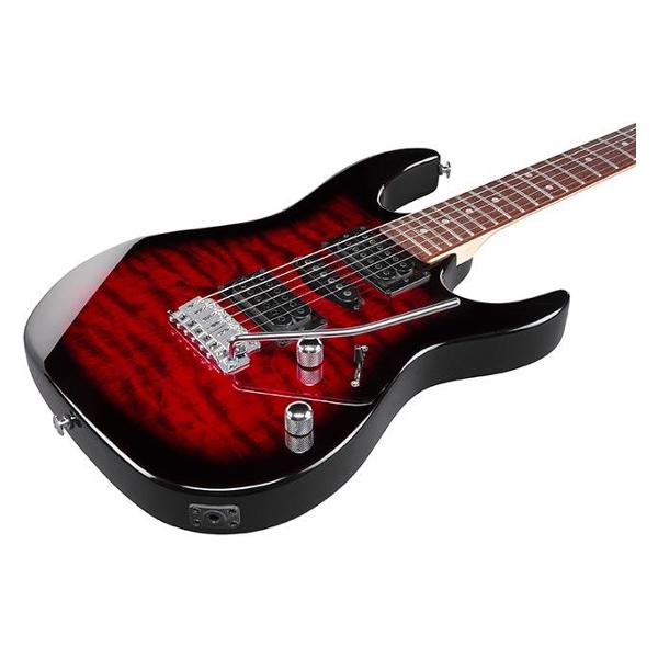 Электрогитара Ibanez GRX70QA Transparent Red Burst