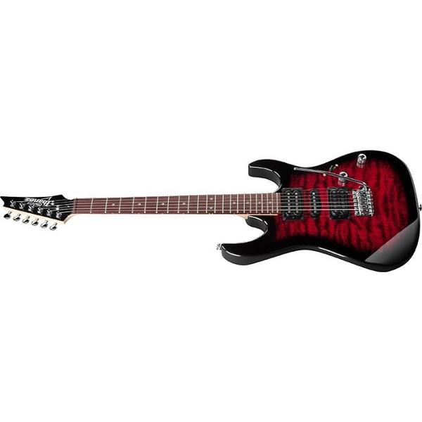 Электрогитара Ibanez GRX70QA Transparent Red Burst