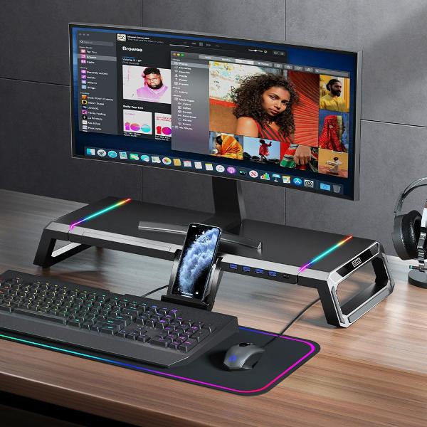 Подставка под монитор STM MS1RGB черный