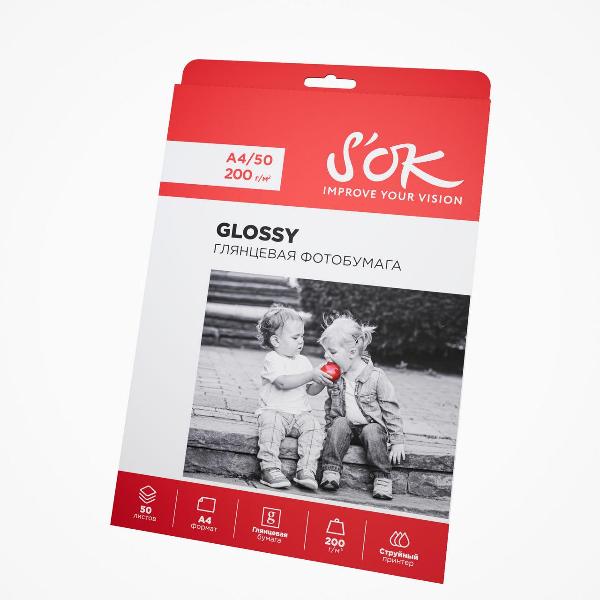Фотобумага для принтера S'ok SA4200050GX3