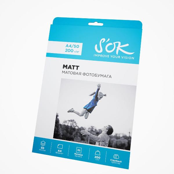 Фотобумага для принтера S'ok SA4200050MX5