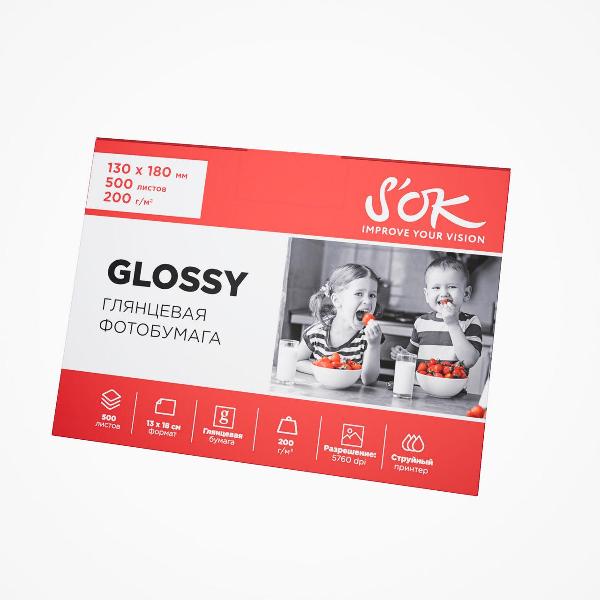 Фотобумага для принтера S'ok SA5200500G