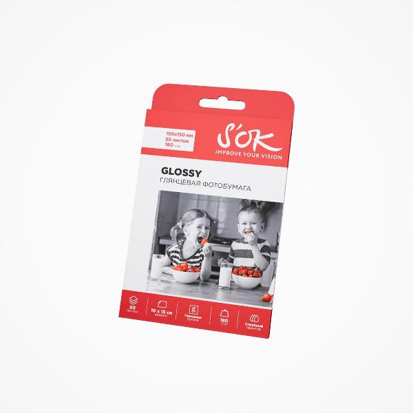 Фотобумага для принтера S'ok SA6180050G4RX3