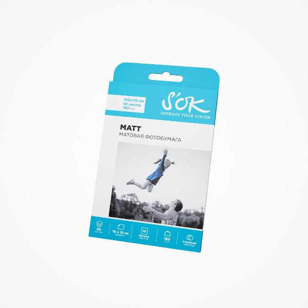Фотобумага для принтера S'ok SA6180050MX4