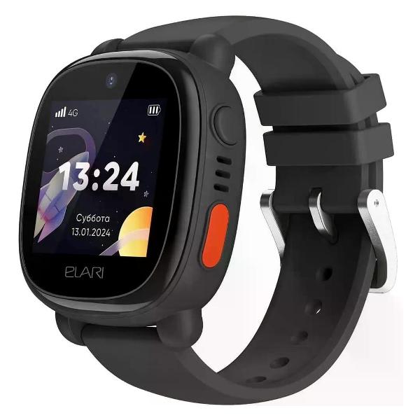 Часы с GPS трекером Elari 4G Lite Black фото