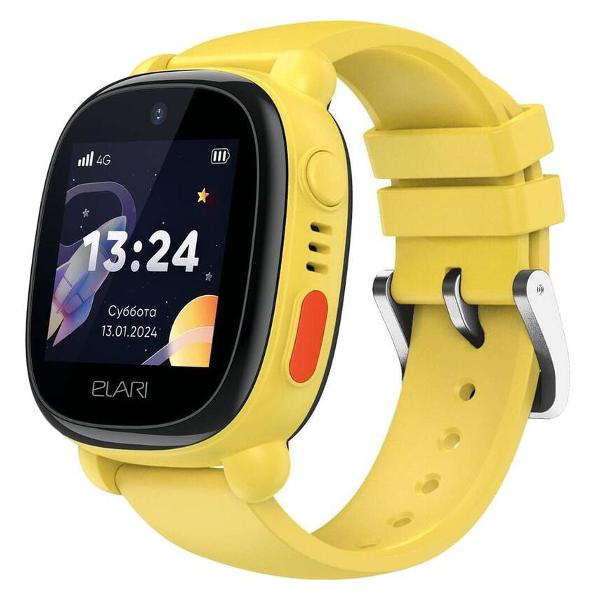 Часы с GPS трекером Elari 4G Lite Yellow фото