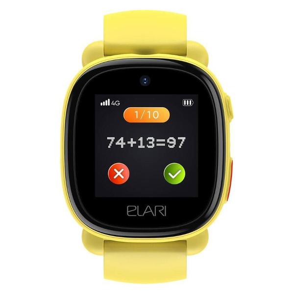 Часы с GPS трекером Elari 4G Lite желтый