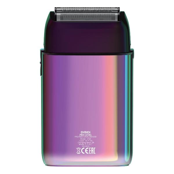 Профессиональный шейвер электробритва DiBiDi PRO LEVEL, роторный, встроенный триммер, LED-экран, время работы 120 минут, Хамелеон