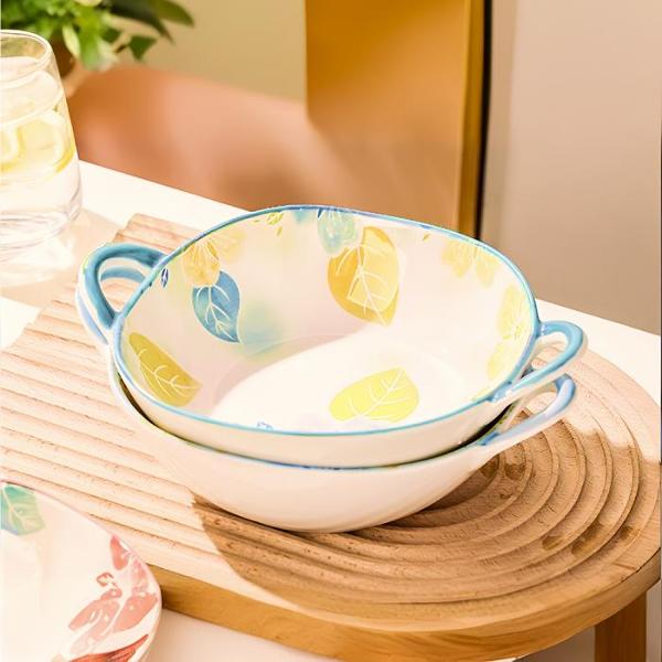 Тарелка столовая HOMIUM Japanese Collection глубокая, с ручками, D23.5 см